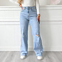 Shannon Wide Leg Jeans Blauw
