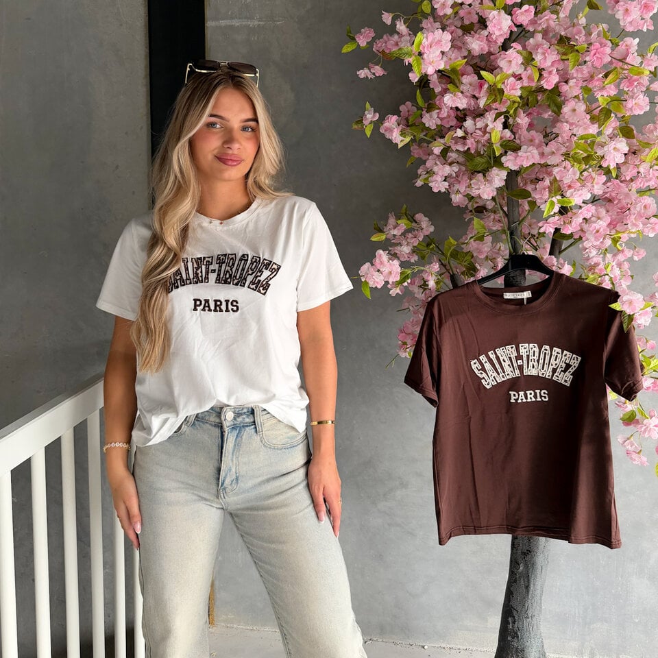 SAINT TROPEZ T-Shirt Wit