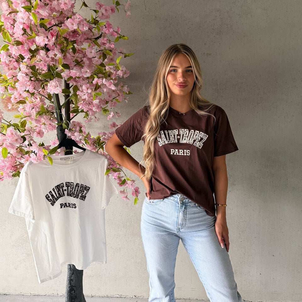 SAINT TROPEZ T-Shirt Bruin
