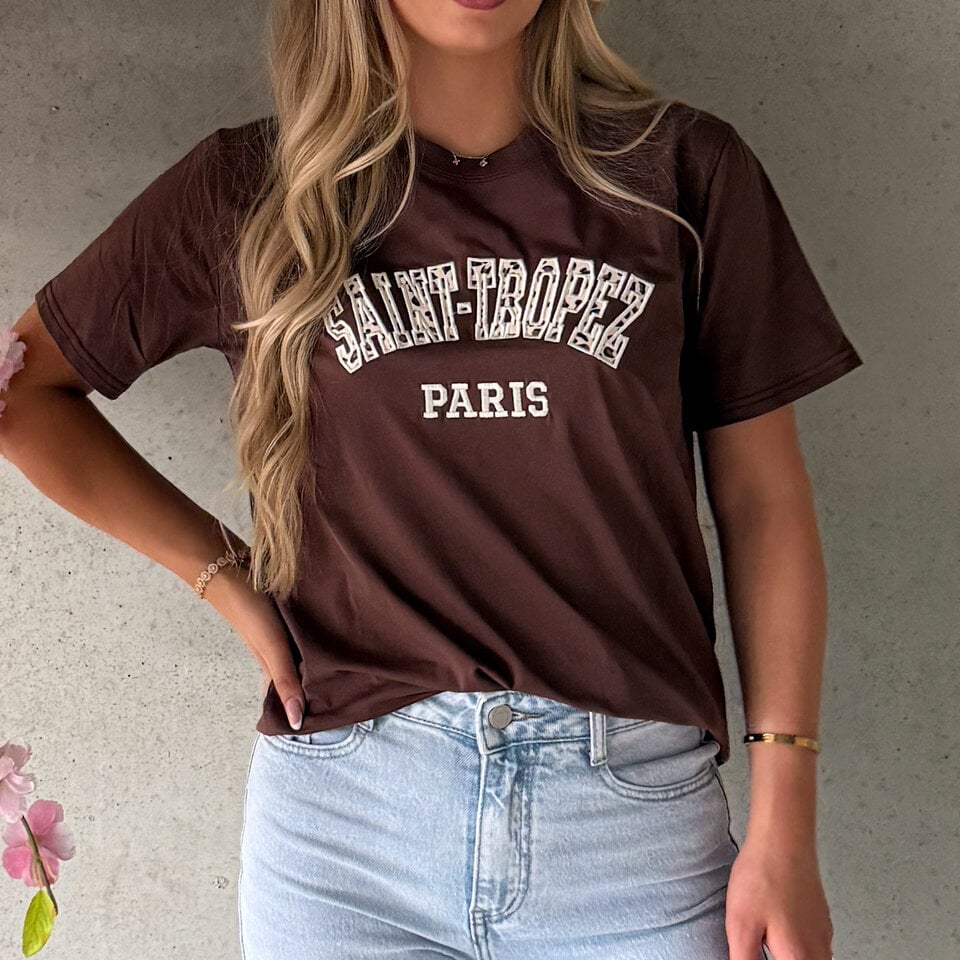 SAINT TROPEZ T-Shirt Bruin