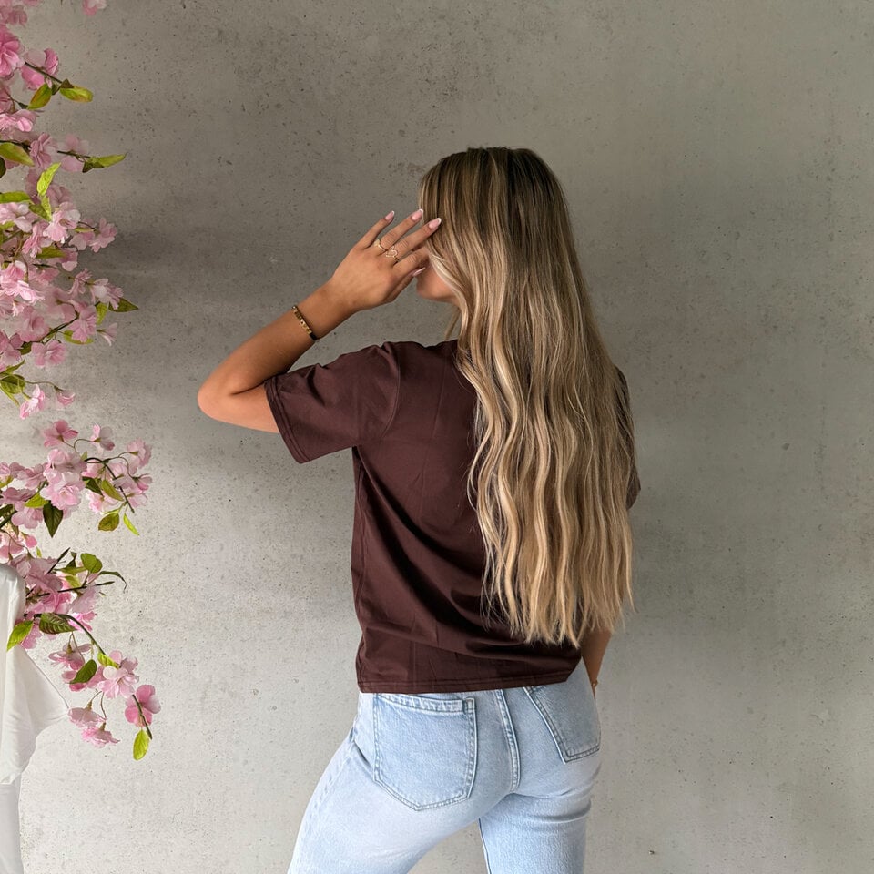 SAINT TROPEZ T-Shirt Bruin