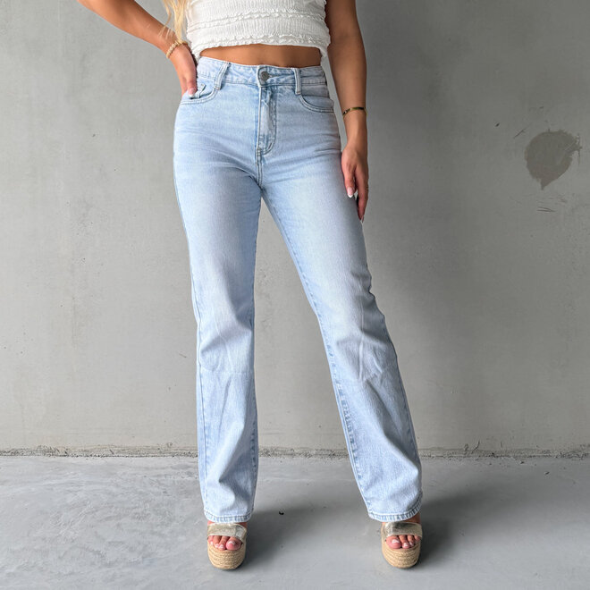 Ivy Wide Leg Jeans Blauw