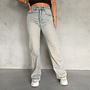 Fabienne Dirty Wash Jeans Blauw