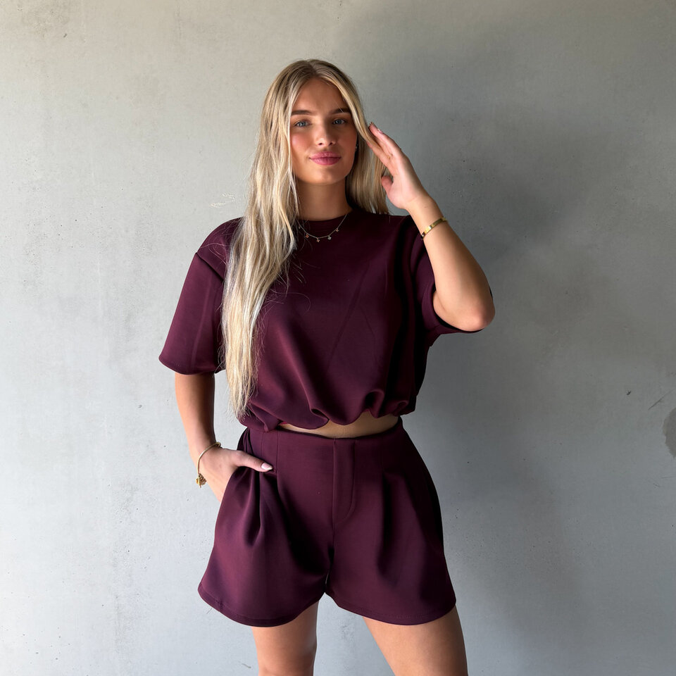 Olivia Set Bordeaux