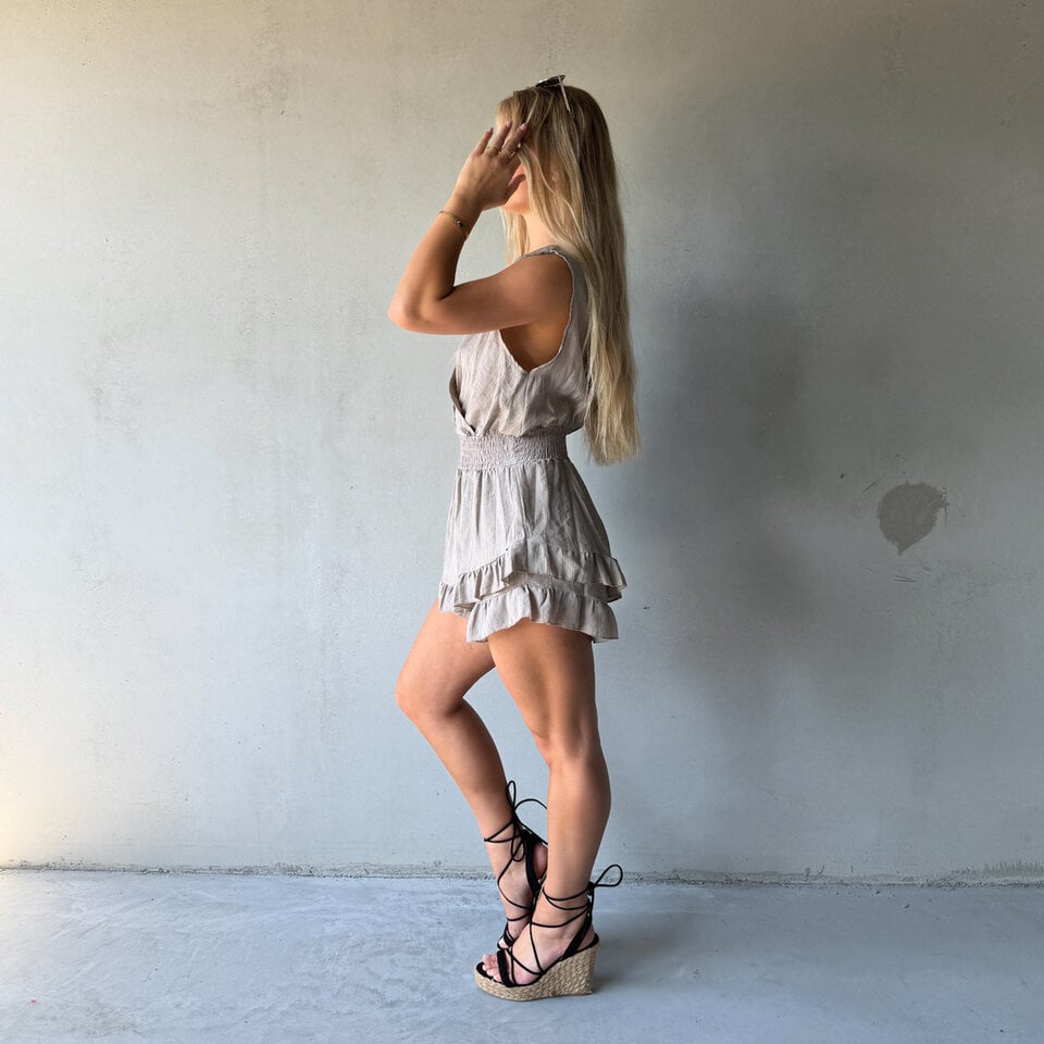 Pamela Playsuit Taupe