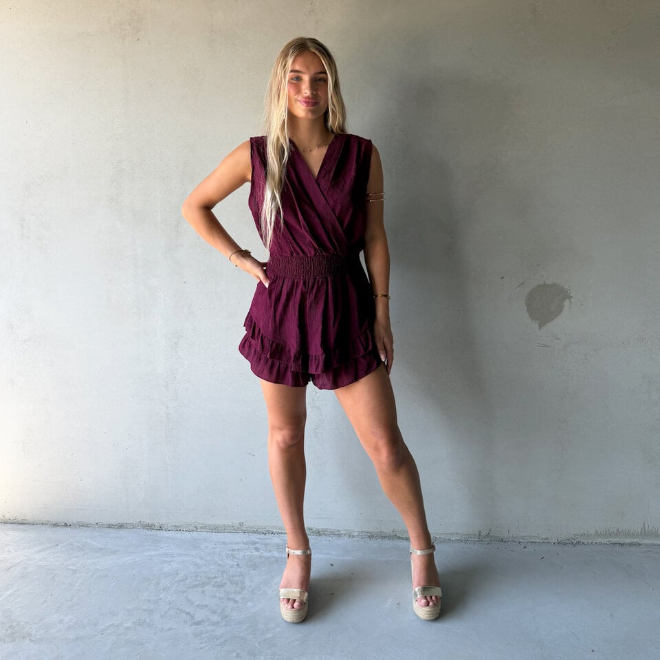 Pamela Playsuit Bordeaux