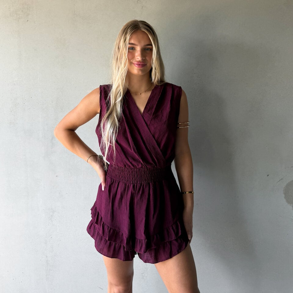 Pamela Playsuit Bordeaux