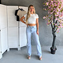 Basic Cropped T-Shirt Wit