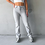 Laurie Wide Leg Jeans Lichtgrijs
