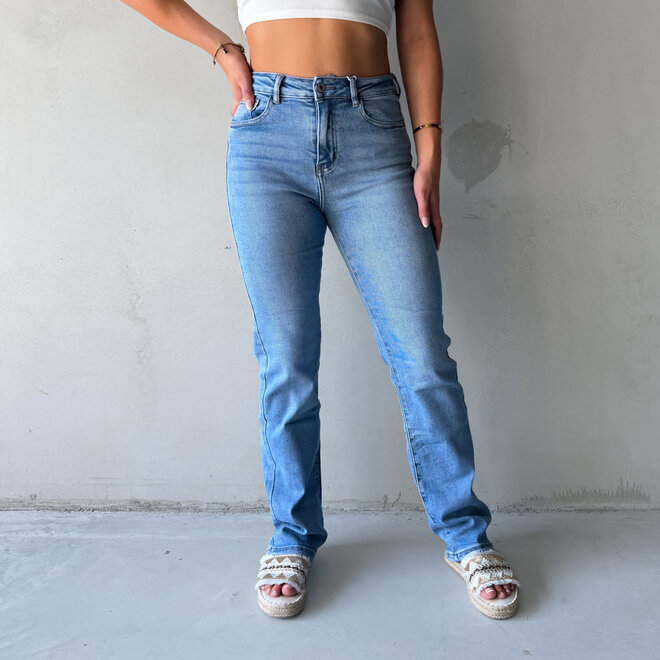 Laurie Wide Leg Jeans Blauw