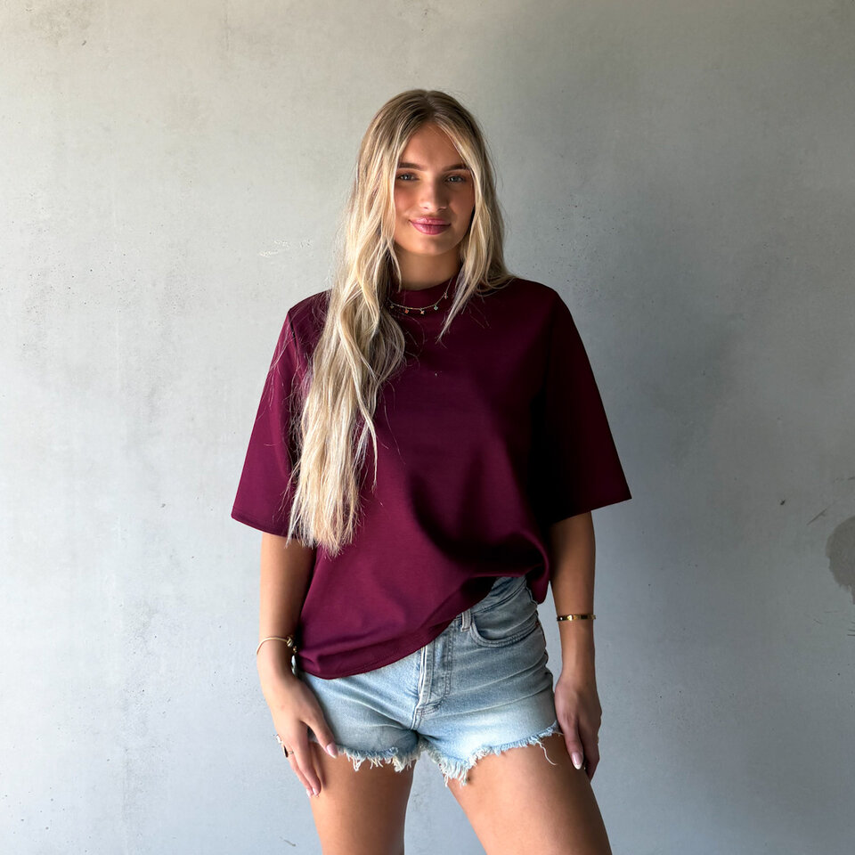Basic T-Shirt Bordeaux
