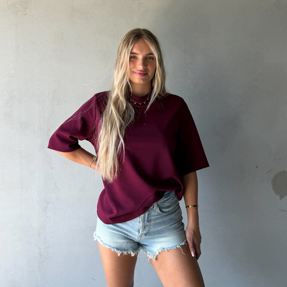 Basic T-Shirt Bordeaux