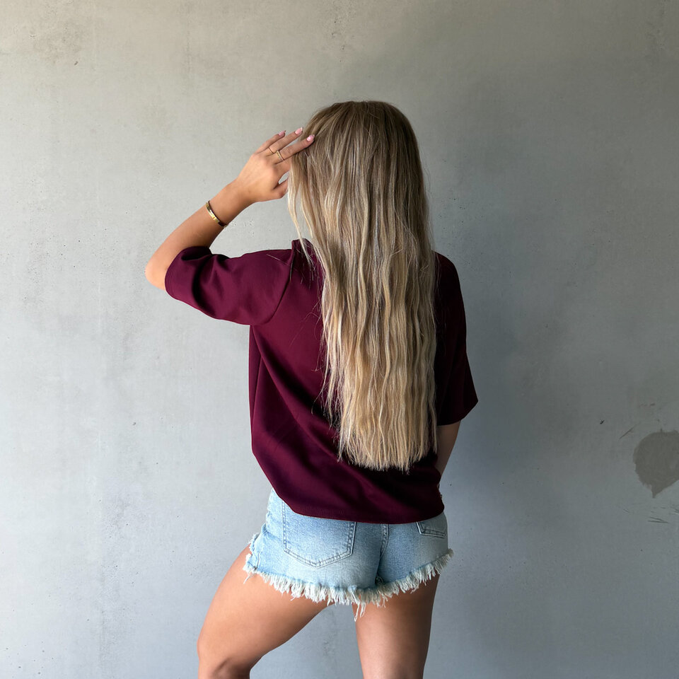 Basic T-Shirt Bordeaux