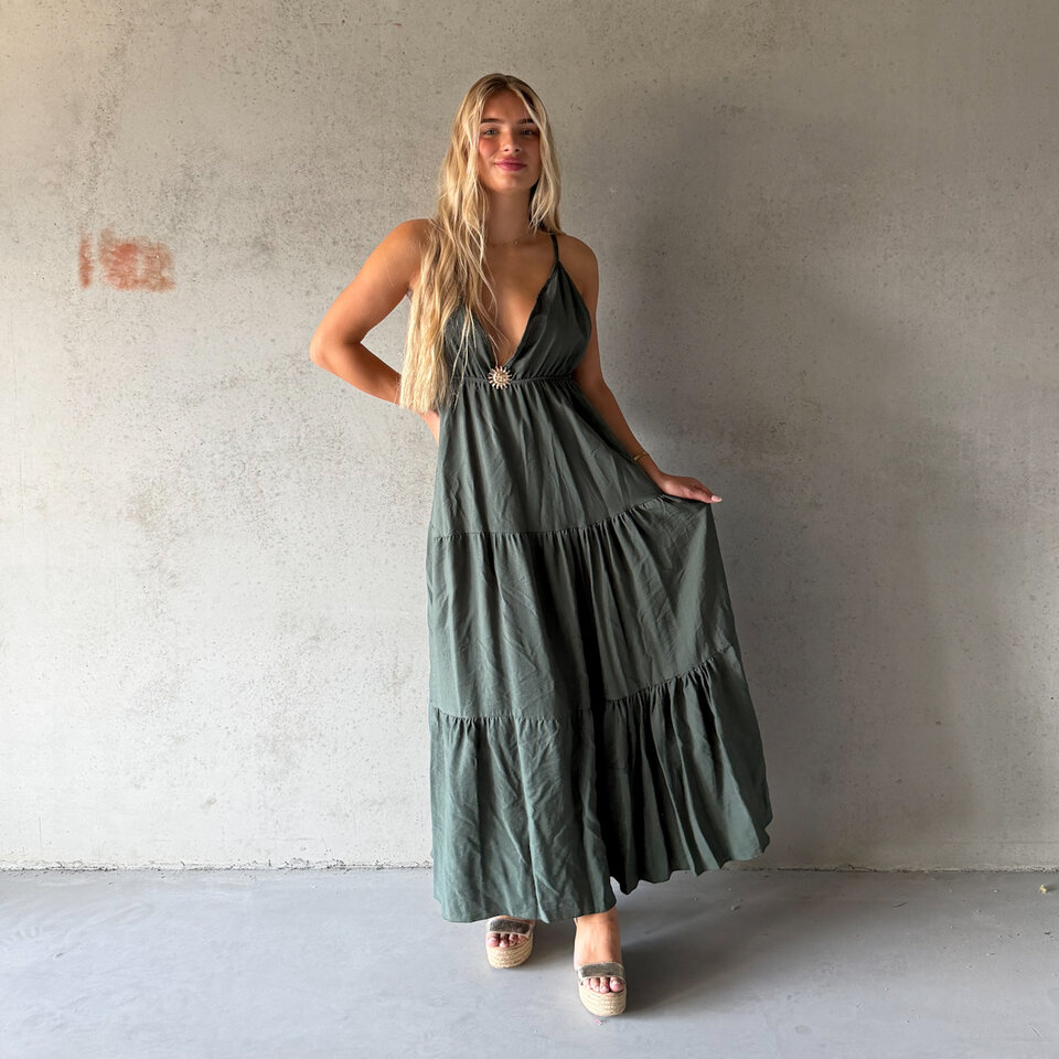 Kimberley Maxi Jurk Groen