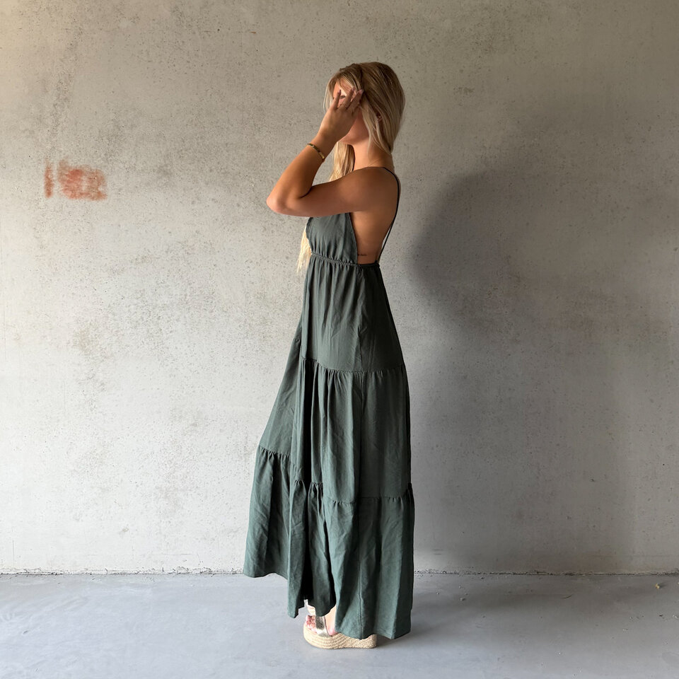 Kimberley Maxi Jurk Groen