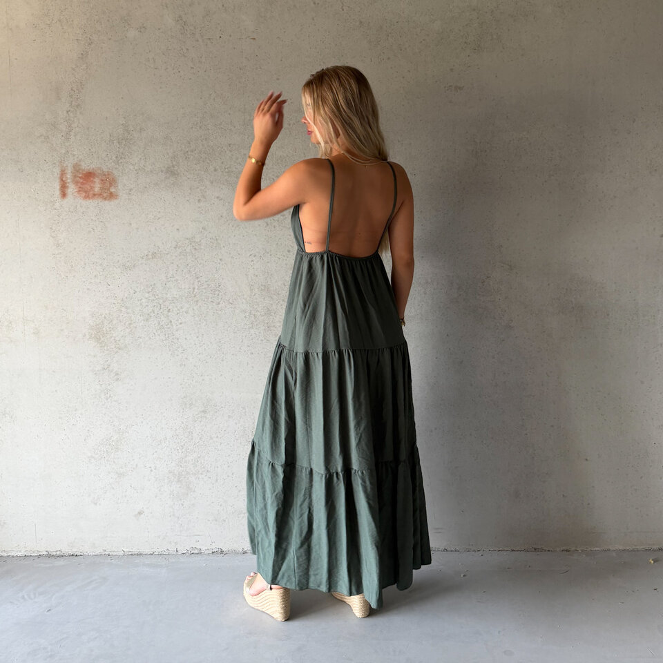 Kimberley Maxi Jurk Groen