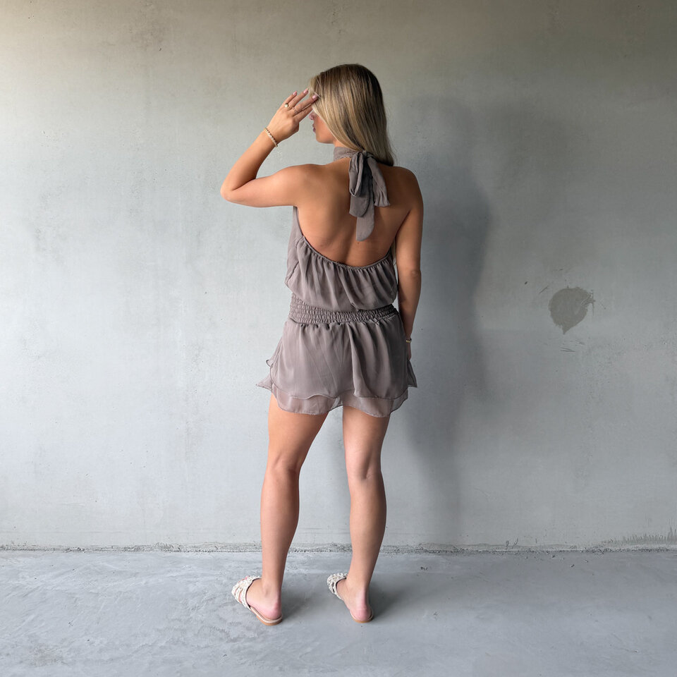 Samira Playsuit Taupe