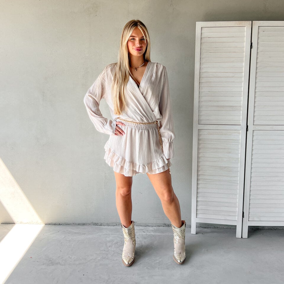 Rosanne Playsuit Beige