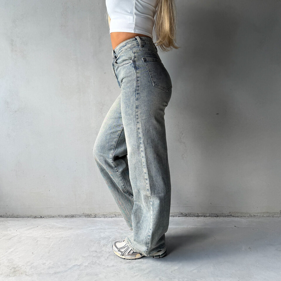Roos Wide Leg Jeans Dirty Wash