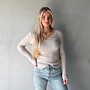 Stephanie Lace Top Beige