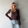 Stephanie Lace Top Bruin