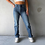 Rachel Straight Leg Jeans Blauw