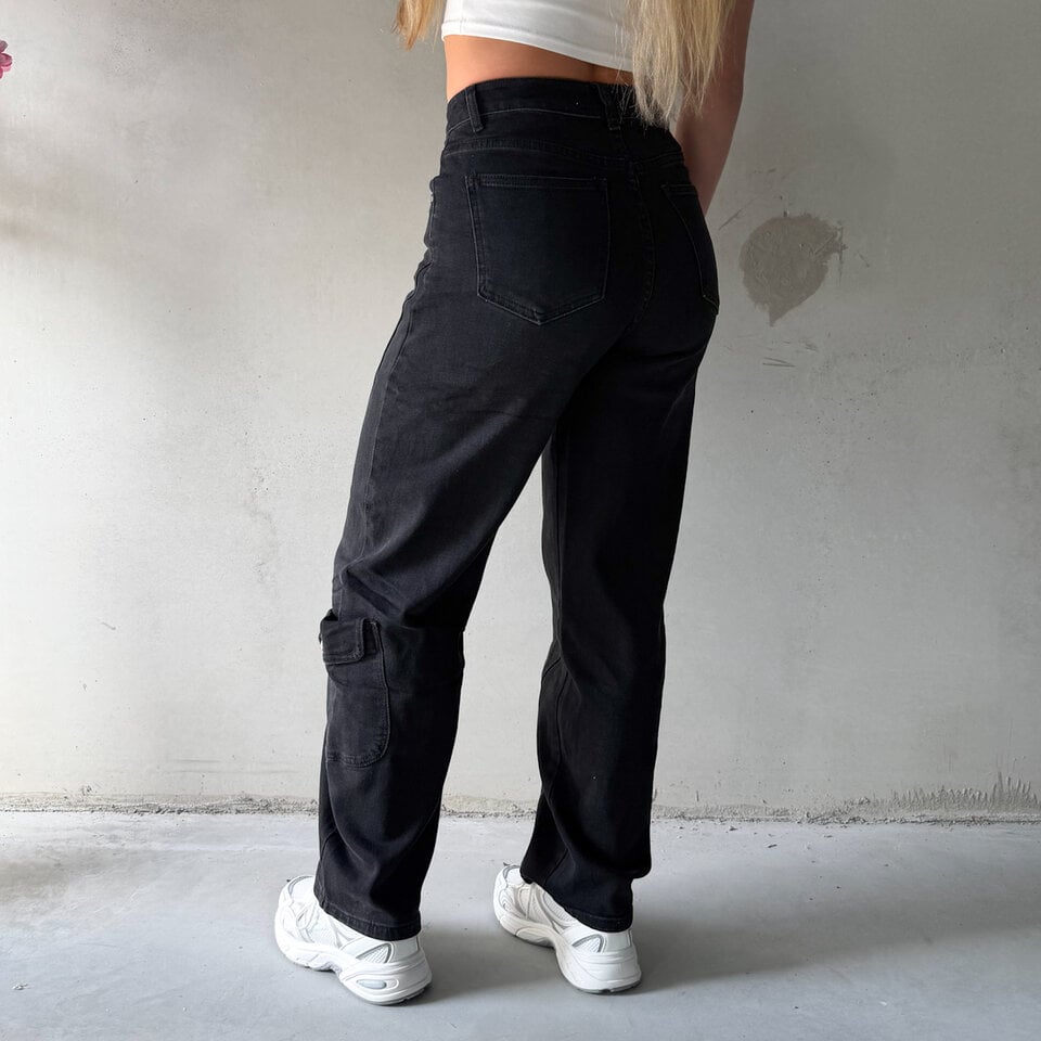Meave Balloon Jeans Zwart