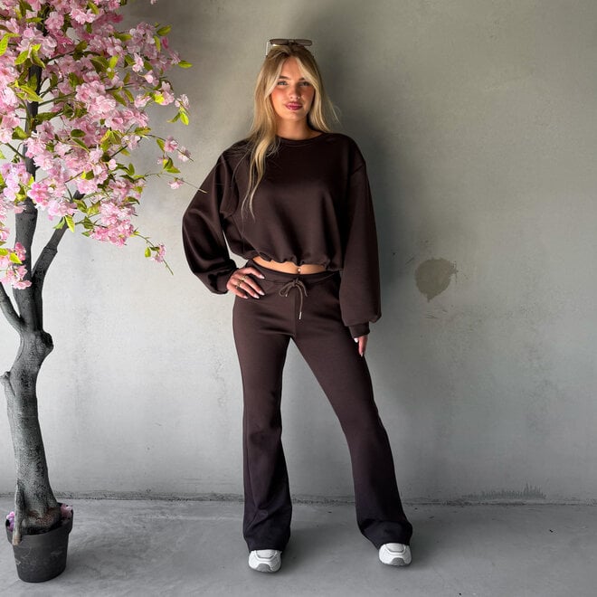 Brittney Flared Set Bruin