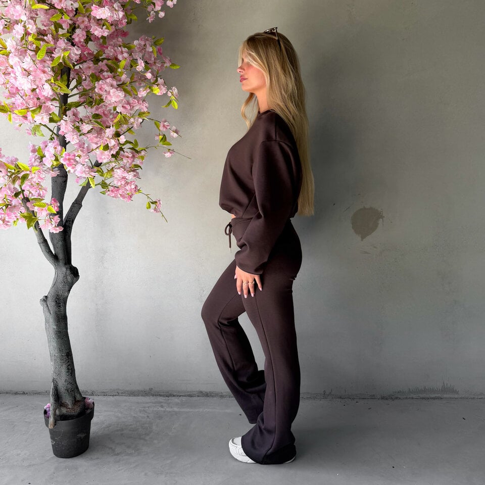 Brittney Flared Set Bruin