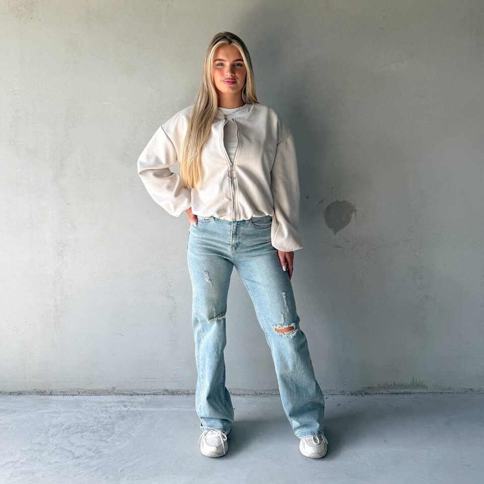 Elke Suede Jasje Beige