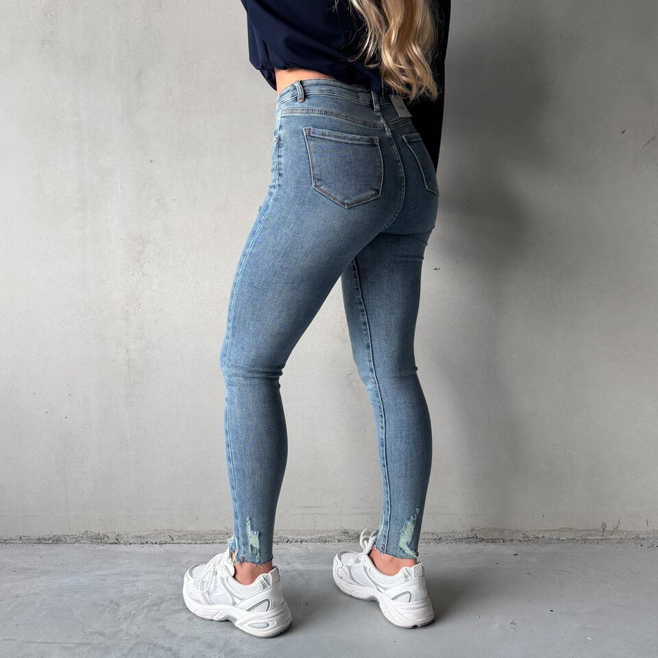 Riley Skinny Jeans Blauw
