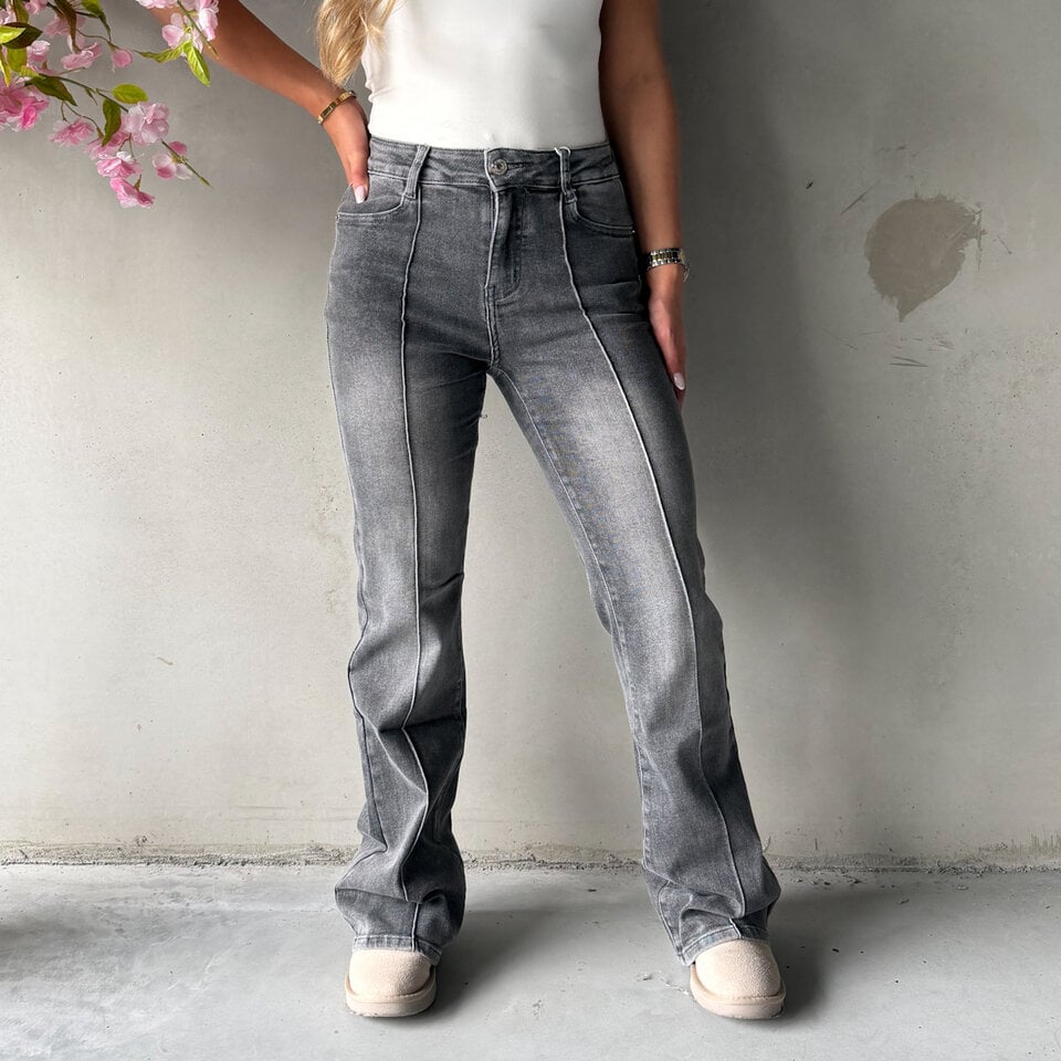 Noah Flared Jeans Grijs