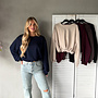 Sammy Cropped Shirt Navy