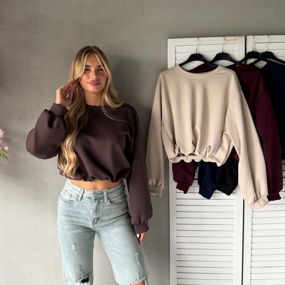 Sammy Cropped Shirt Bruin