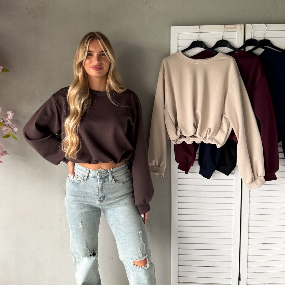 Sammy Cropped Shirt Bruin