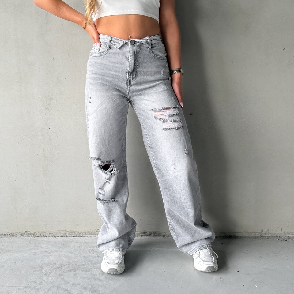 Sharon Balloon Jeans Grijs