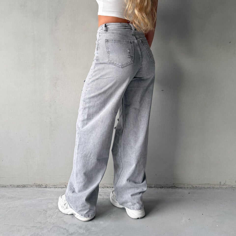 Sharon Balloon Jeans Grijs
