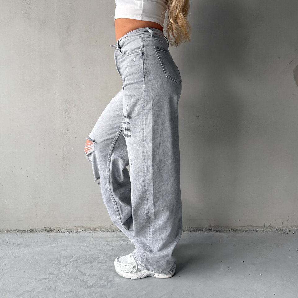 Sharon Balloon Jeans Grijs