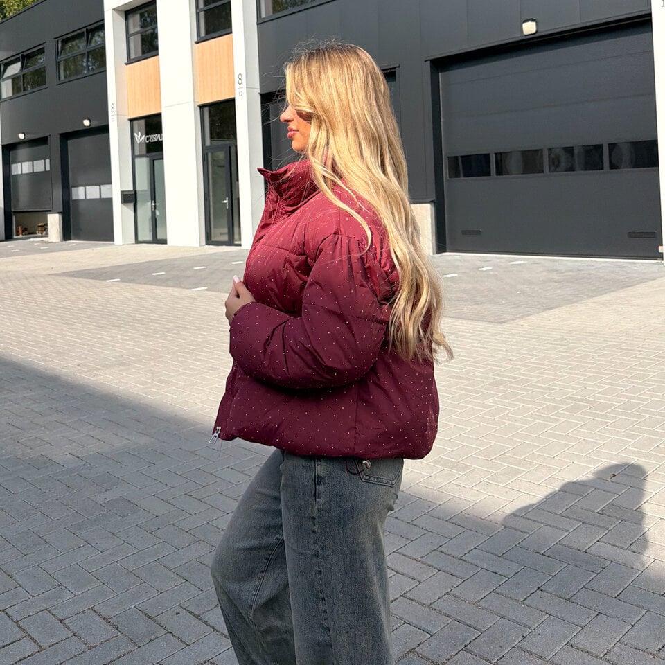 Jane Sparkle Jacket Bordeaux