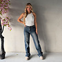 Andrea Wide Leg Jeans Blauw Tall
