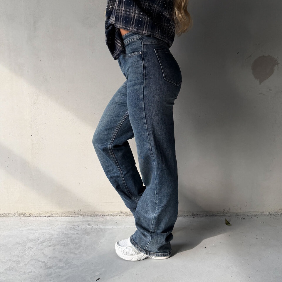 Roxy Wide Leg Jeans Blauw Tall
