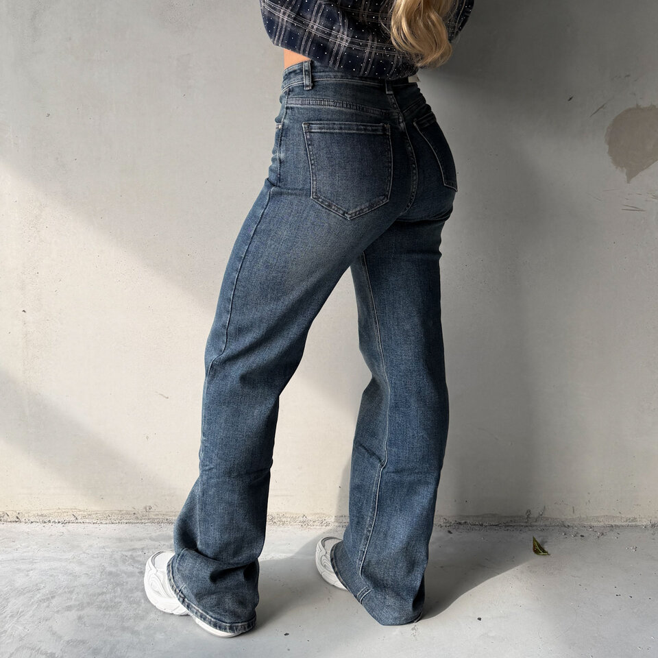 Roxy Wide Leg Jeans Blauw Tall
