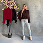 Overslag Sparkle Blouse Bruin