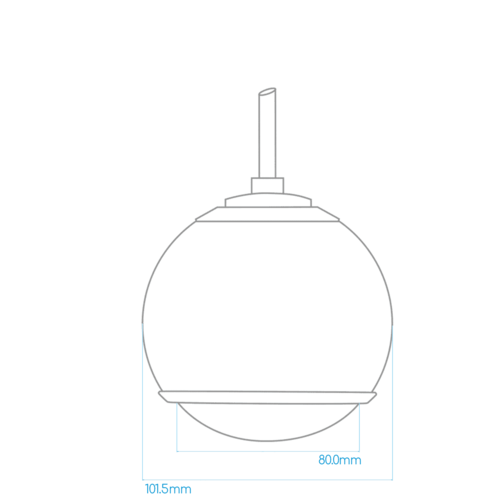 Gallo Acoustics Gallo Micro Droplet - Hangende Speaker - Hoogglans Wit