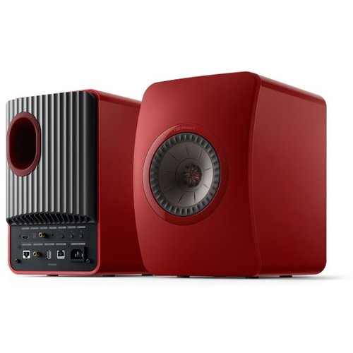 KEF Kef LS50 Wireless 2 Boekenplank speaker  - Grimson Red (per paar)