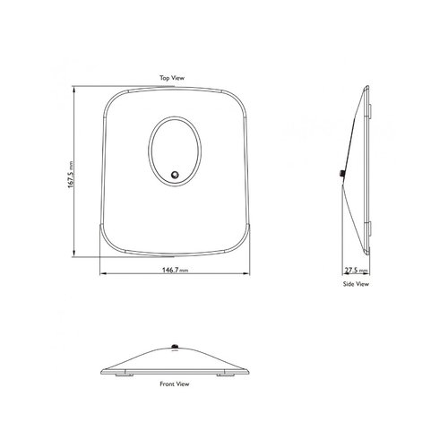 KEF KEF P1 Desk pad tafelstandaard - Zilver (per paar)