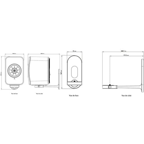 KEF KEF B1 Wall Bracket - Zwart (per paar)