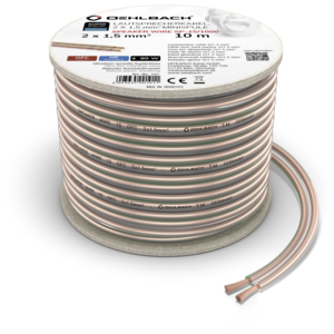 Oehlbach SPEAKER WIRE SP-15 LUIDSPREKERKABEL 2 X 1,5 MM 10 meter Oehlbach SPEAKER WIRE SP-15 LUIDSPREKERKABEL 2 X 1,5 MM 10 meter