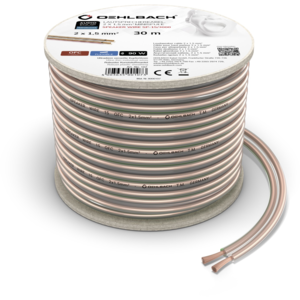 Oehlbach SPEAKER WIRE SP-15 LUIDSPREKERKABEL 2 X 1,5 MM  30 meter Oehlbach SPEAKER WIRE SP-15 LUIDSPREKERKABEL 2 X 1,5 MM  30 meter