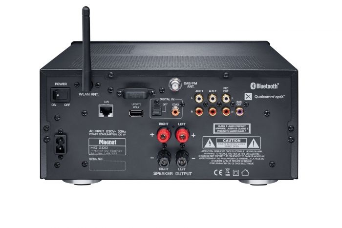 Magnat MC 200 receiver met DAB+, FM, internet radio CD-speler - E-style Audio